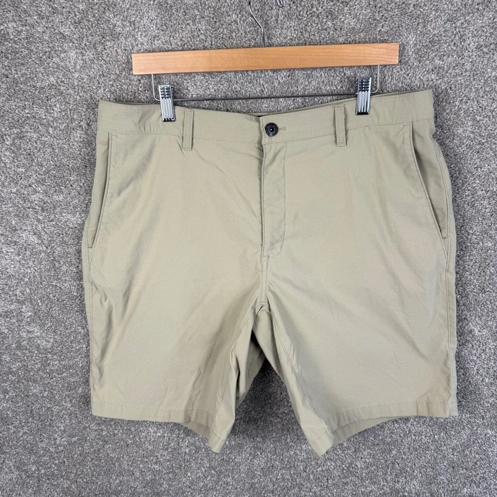 The North Face Mens Size 35 Horizon Pine Khaki Hiking Shorts Stretch Tan